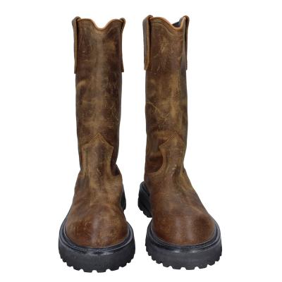 Scarpe Donna MOMA Stivali Marrone Pelle Camoscio 1DW358 VINTAGE BD925