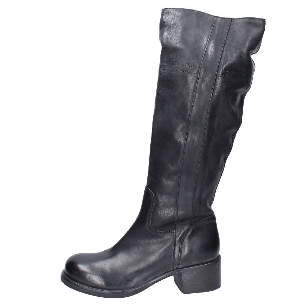 Scarpe Donna MOMA Stivali Nero Pelle 72306D VINTAGE EX511