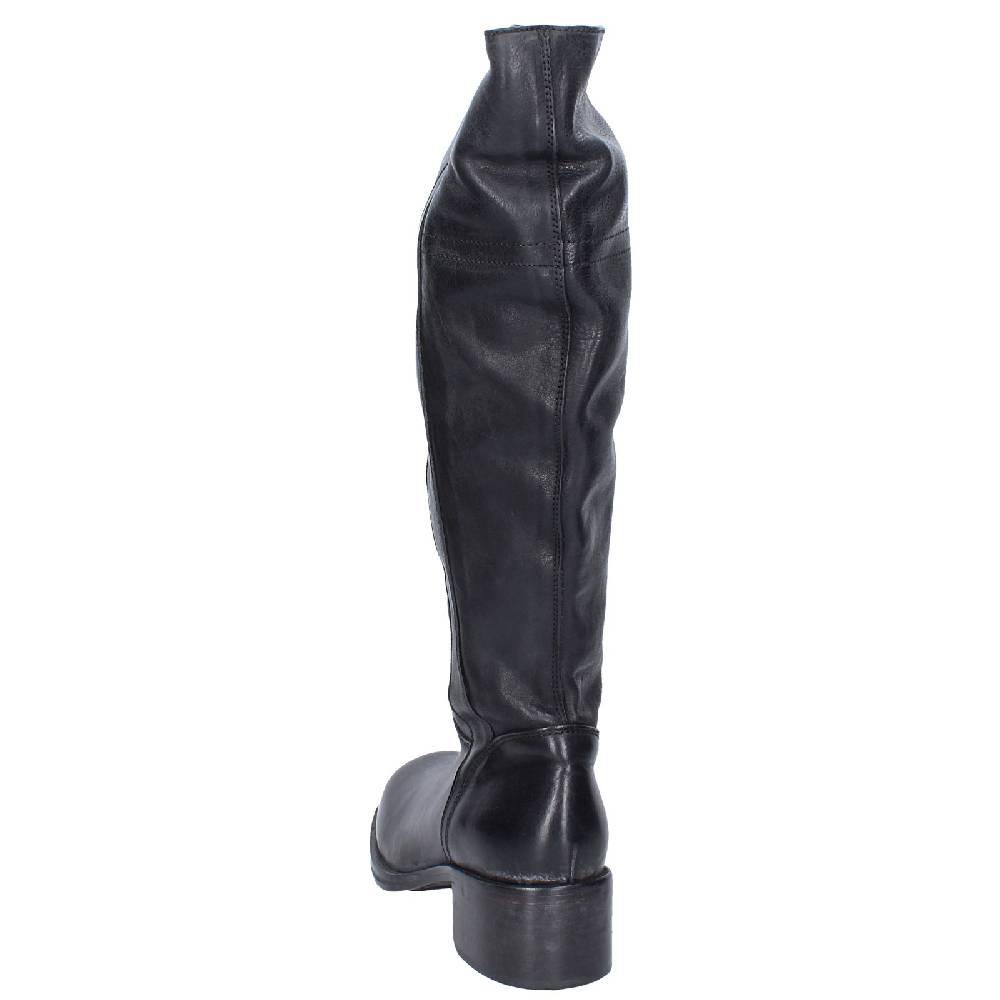 Scarpe Donna MOMA Stivali Nero Pelle 72306D VINTAGE EX511