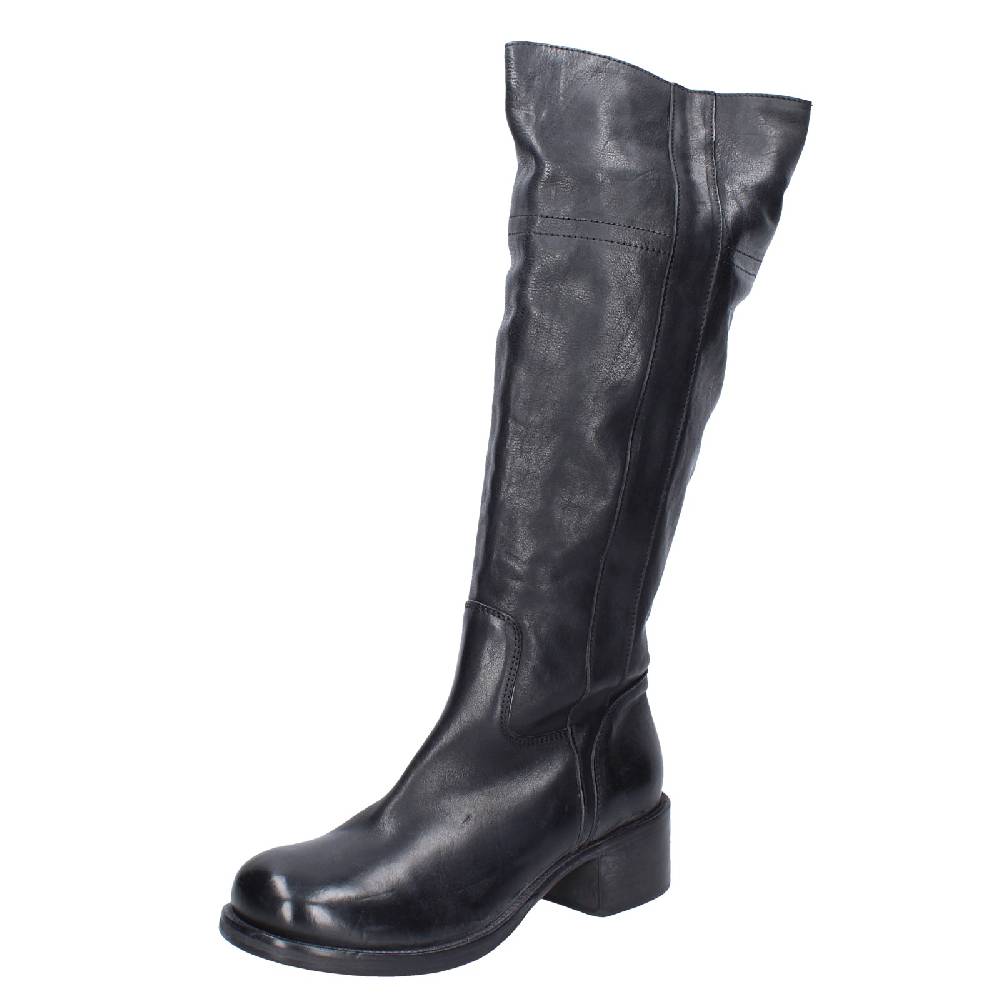 scarpe donna MOMA stivali nero pelle 72306D VINTAGE EX511
