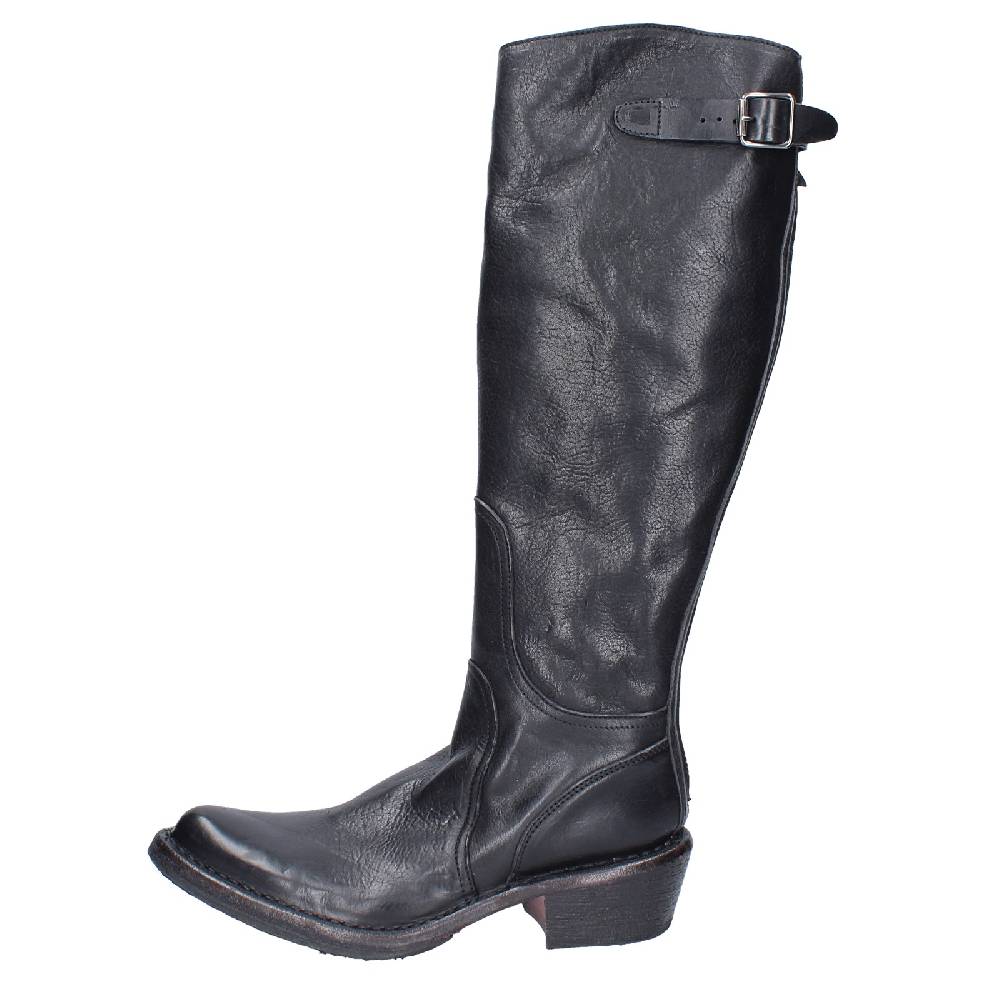 Scarpe Donna MOMA Stivali Nero Pelle 77303D VINTAGE EX521