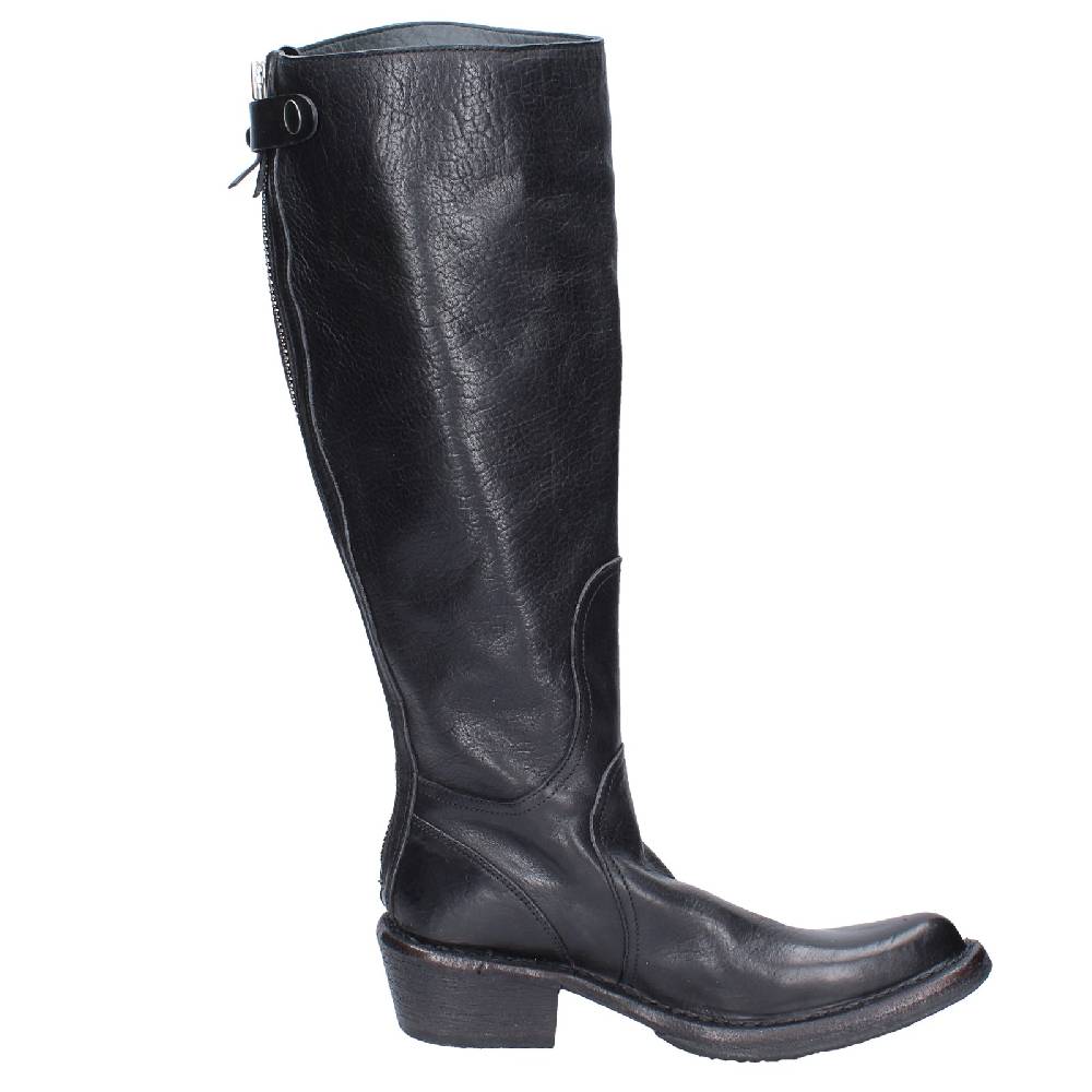 Scarpe Donna MOMA Stivali Nero Pelle 77303D VINTAGE EX521