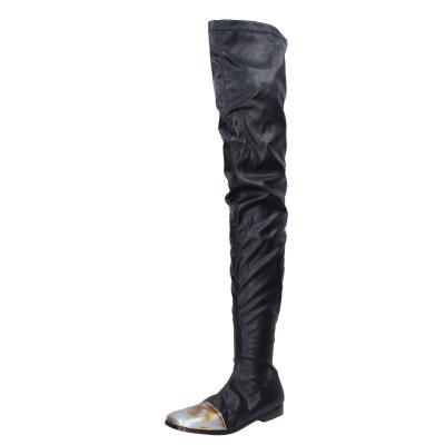 scarpe donna MOMA stivali nero pelle BK302