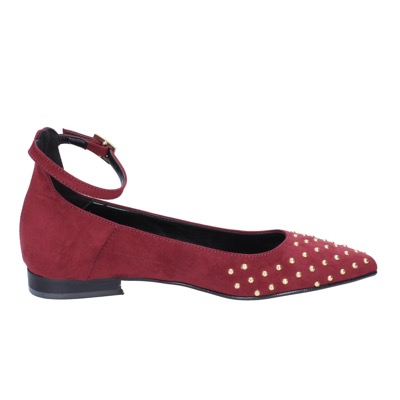 Scarpe Donna OLGA RUBINI Ballerine Bordeaux Camoscio BS830