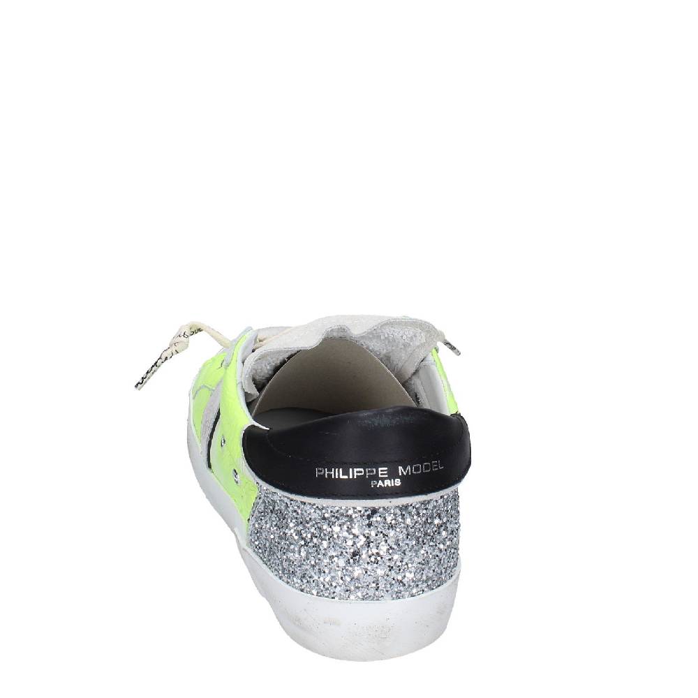 Scarpe Donna PHILIPPE MODEL Sneakers Giallo Pelle Camoscio VINTAGE EX365