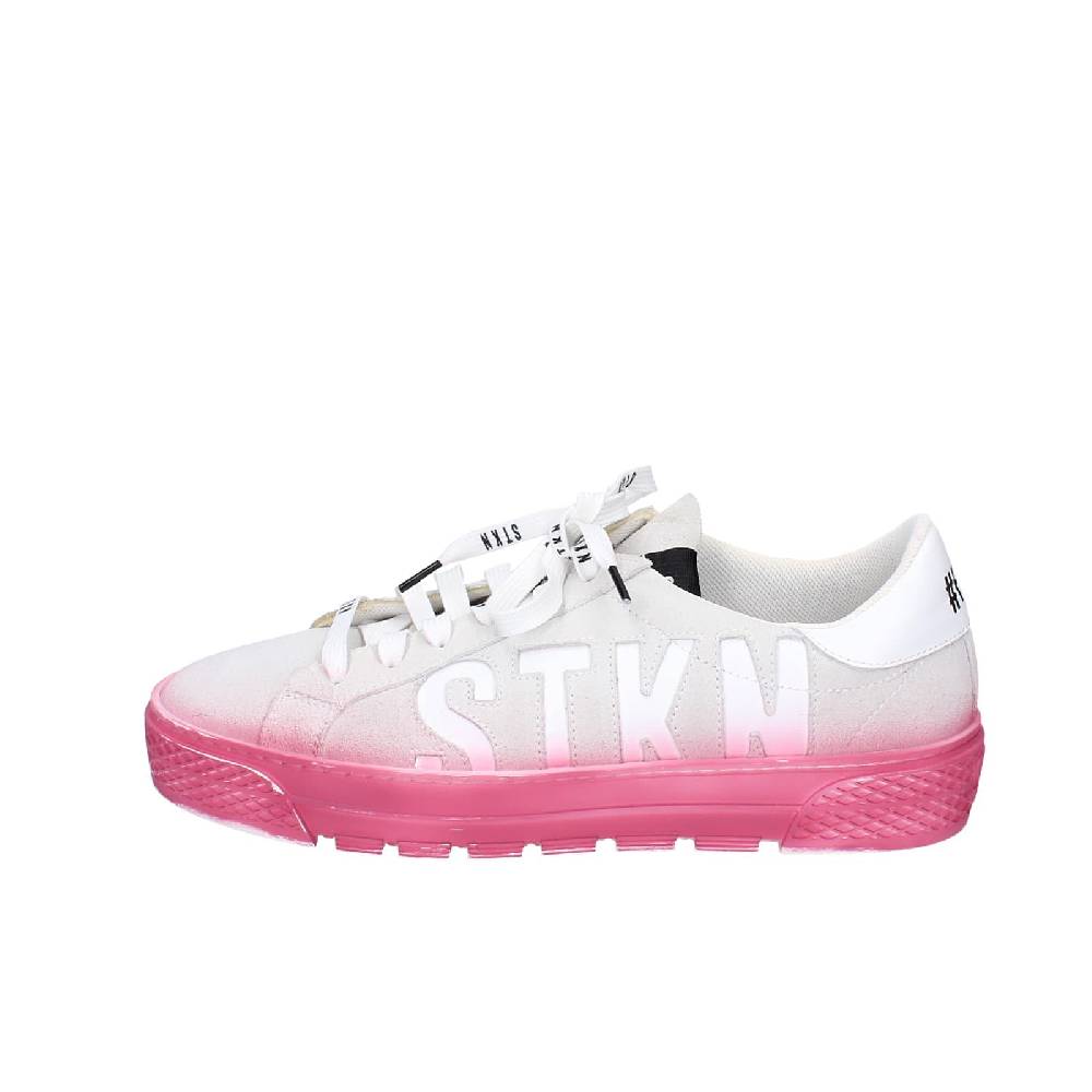 Scarpe Donna STKN Sneakers Grigio Camoscio Rosa EY134