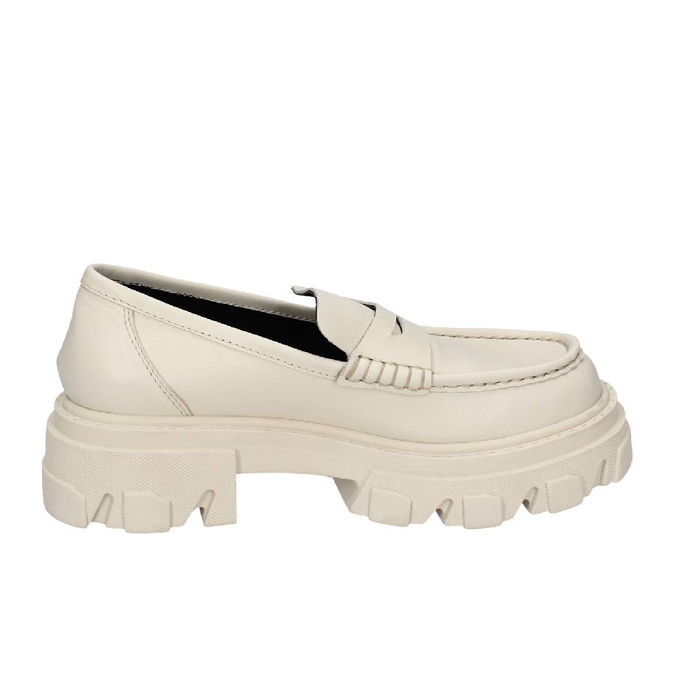 Scarpe Donna STOKTON Mocassini Beige Pelle EY944