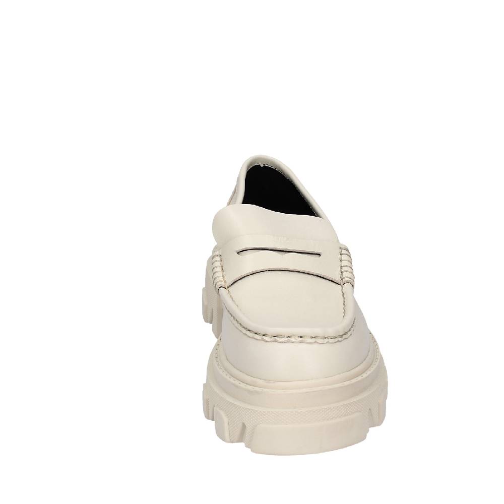 Scarpe Donna STOKTON Mocassini Beige Pelle EY944