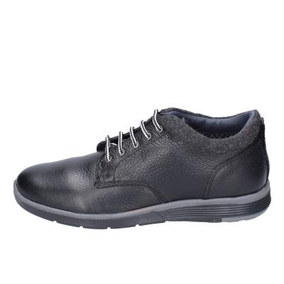 Scarpe Uomo 4.0 Stivaletti Nero Pelle Tessuto BE413