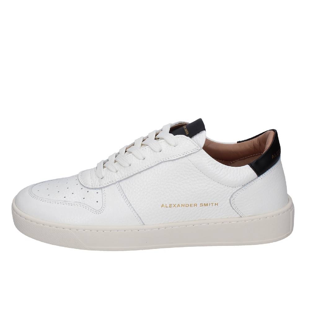Scarpe Uomo ALEXANDER SMITH Sneakers Bianco Pelle EX601