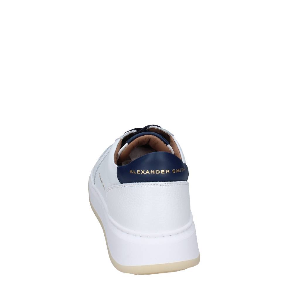 Scarpe Uomo ALEXANDER SMITH Sneakers Bianco Pelle EX535