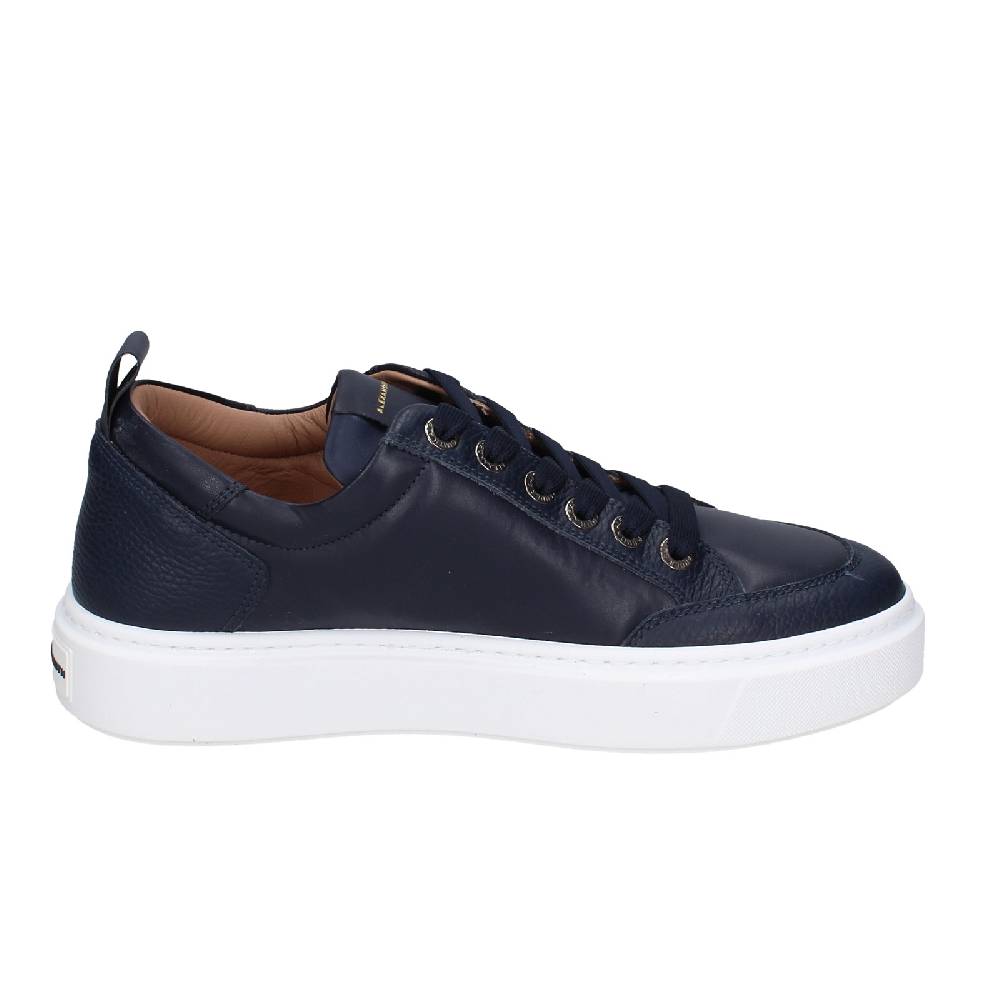 Scarpe Uomo ALEXANDER SMITH Sneakers Blu Pelle EX599
