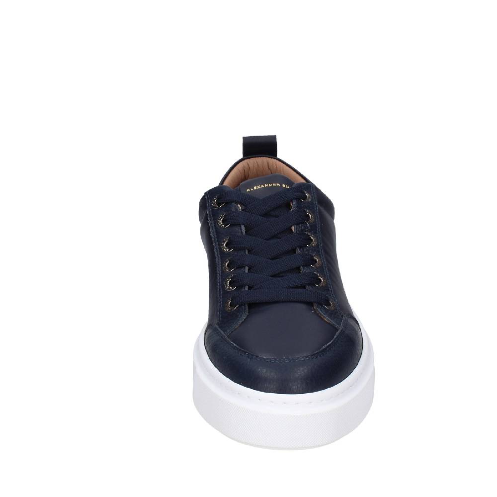 Scarpe Uomo ALEXANDER SMITH Sneakers Blu Pelle EX599