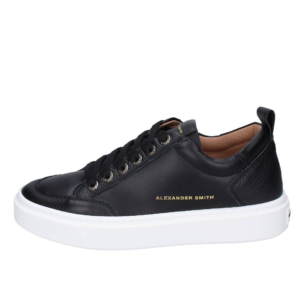 Scarpe Uomo ALEXANDER SMITH Sneakers Nero Pelle EX528