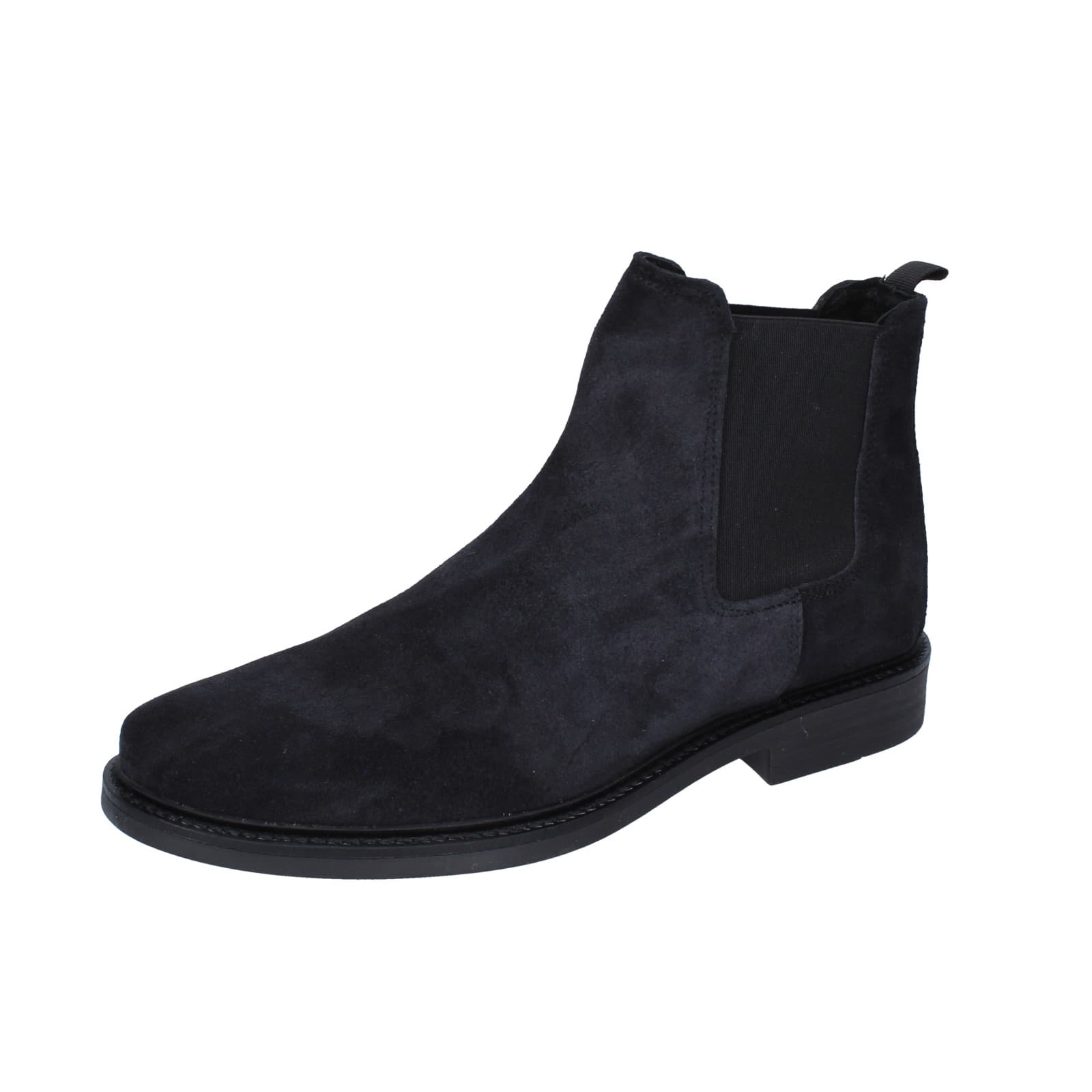 scarpe uomo BRUNO VERRI stivaletti blu camoscio EZ77