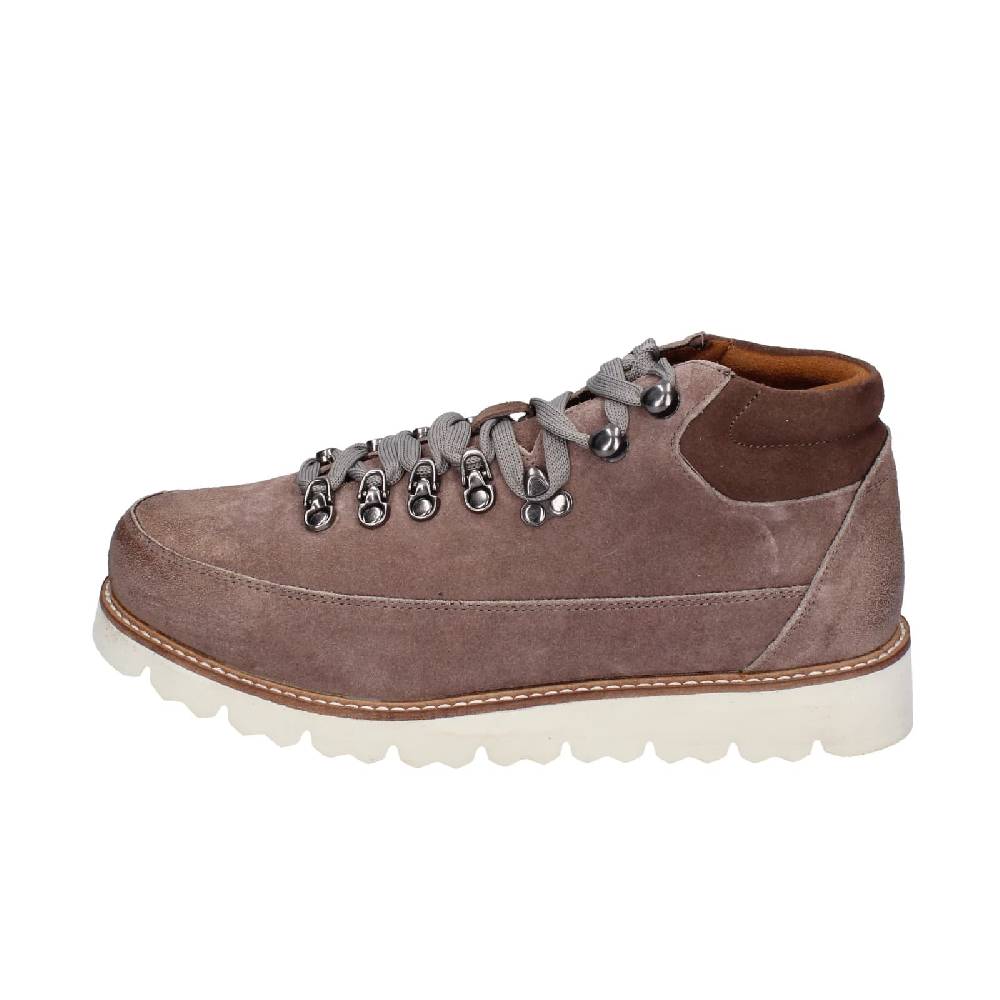 Scarpe Uomo CAFè NOIR Stivaletti Grigio Camoscio Marrone EZ383