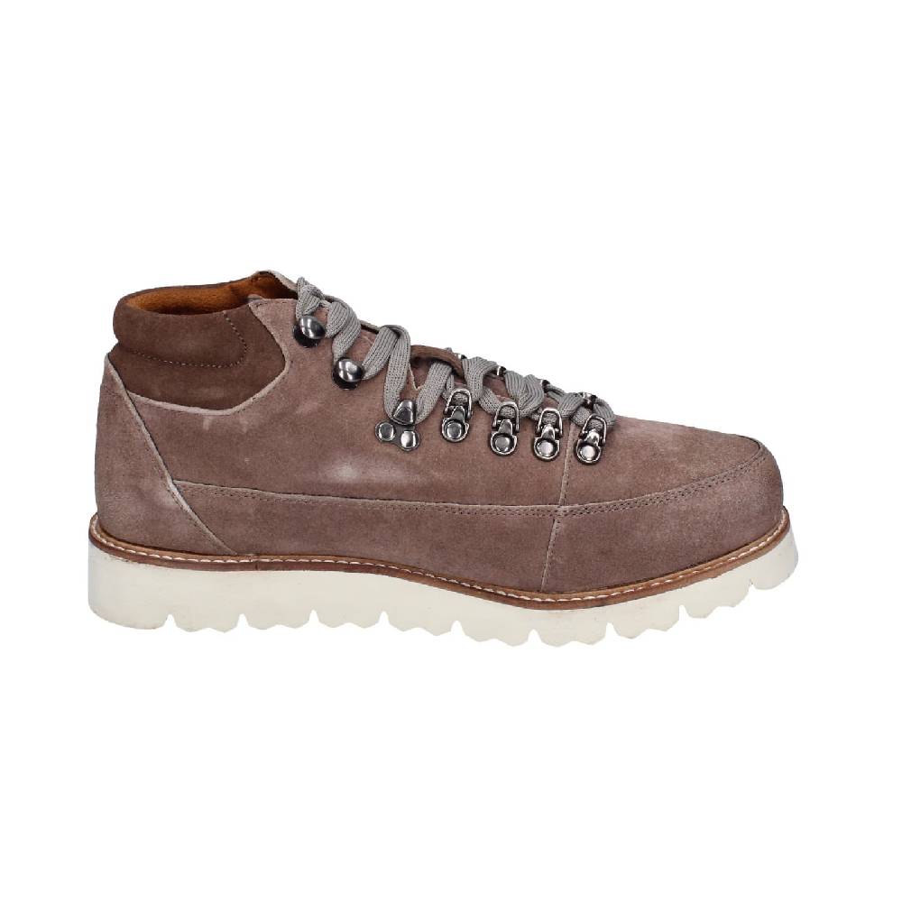 Scarpe Uomo CAFè NOIR Stivaletti Grigio Camoscio Marrone EZ383