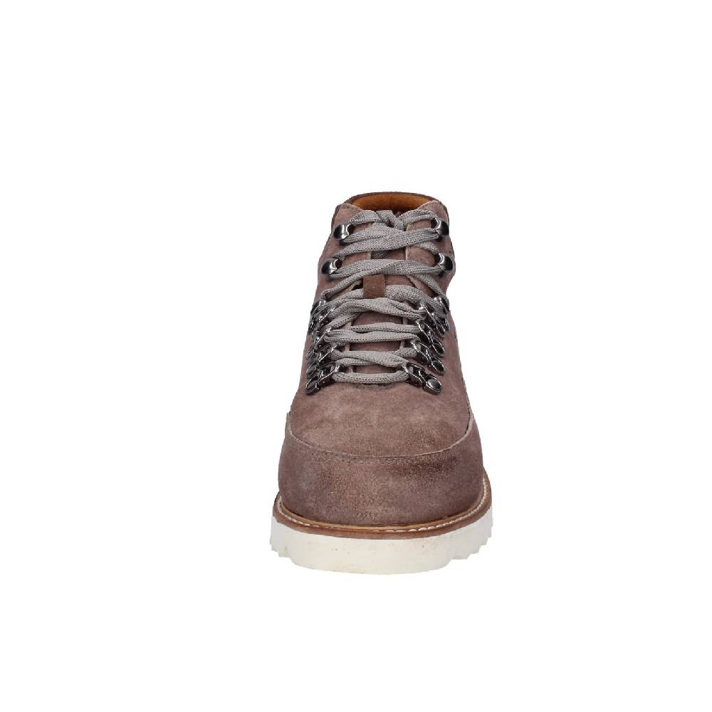 Scarpe Uomo CAFè NOIR Stivaletti Grigio Camoscio Marrone EZ383