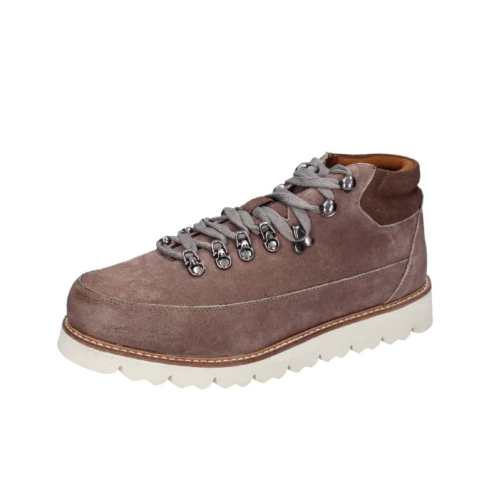 scarpe uomo CAFè NOIR stivaletti grigio camoscio marrone EZ383