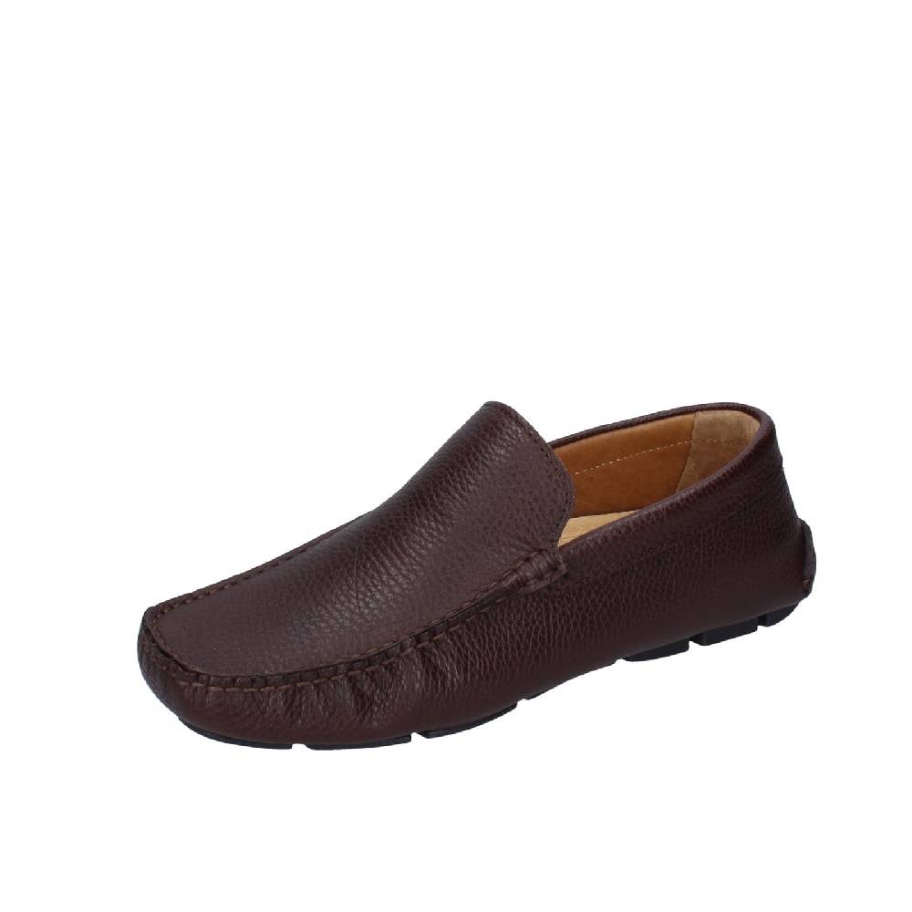 scarpe uomo CAMPANILE mocassini marrone pelle BC957