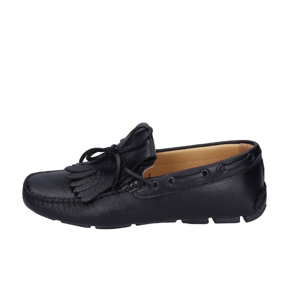 Scarpe Uomo CAMPANILE Mocassini Nero Pelle BC956