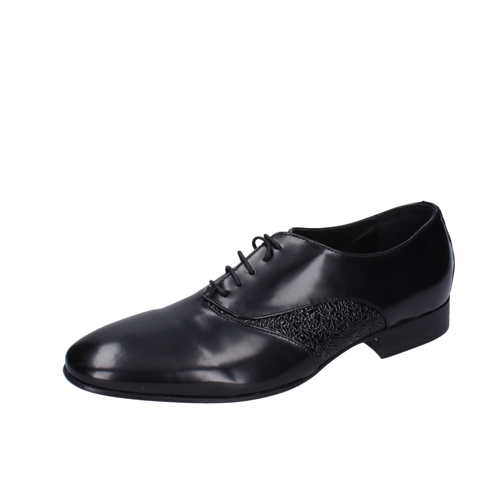 scarpe uomo EVEET classiche nero pelle EZ217