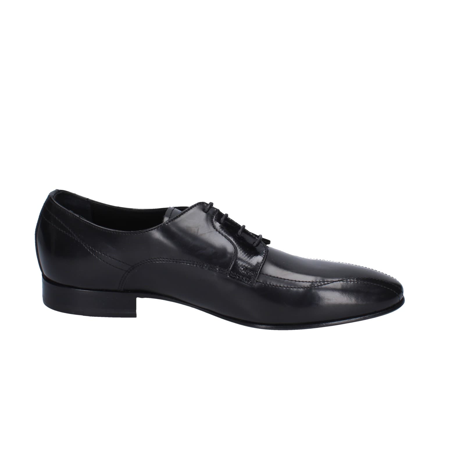 Scarpe Uomo EVEET Classiche Nero Pelle Lucida 19409 EZ158