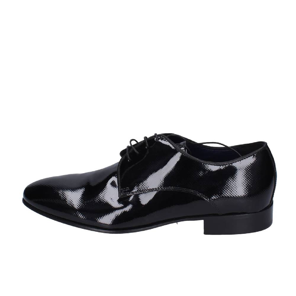 Scarpe Uomo EVEET Classiche Nero Pelle Lucida EZ155