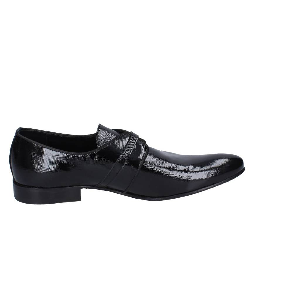 Scarpe Uomo EVEET Classiche Nero Vernice 14023 EZ121