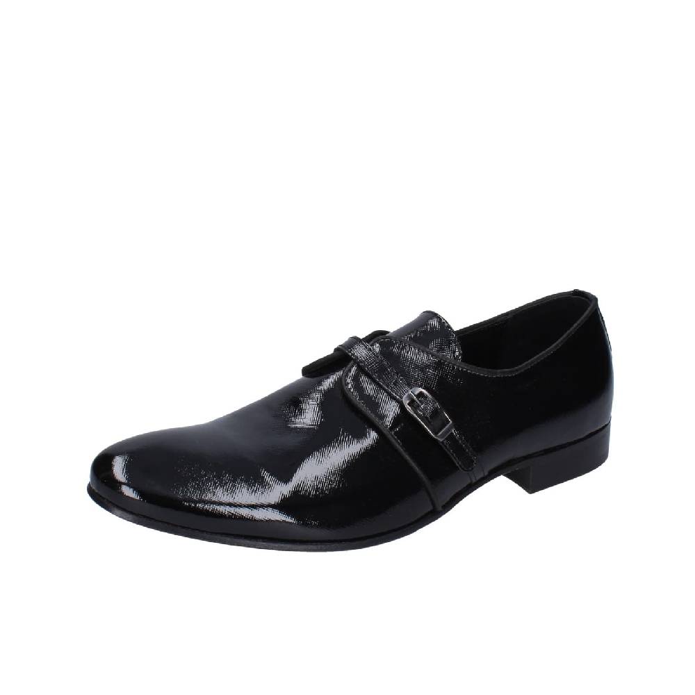 scarpe uomo EVEET classiche nero vernice 14023 EZ121