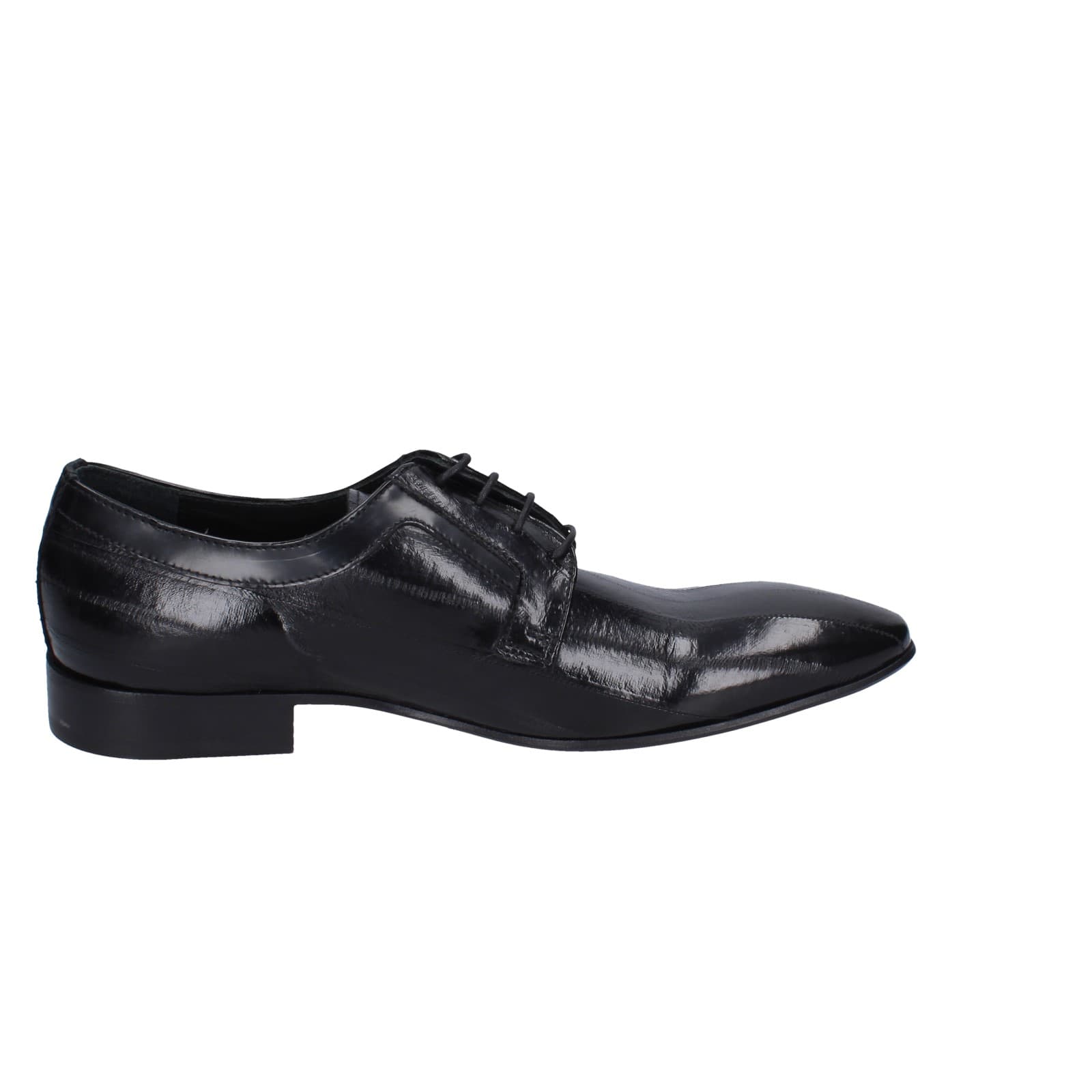Scarpe Uomo EVEET Classiche Nero Vernice EZ107