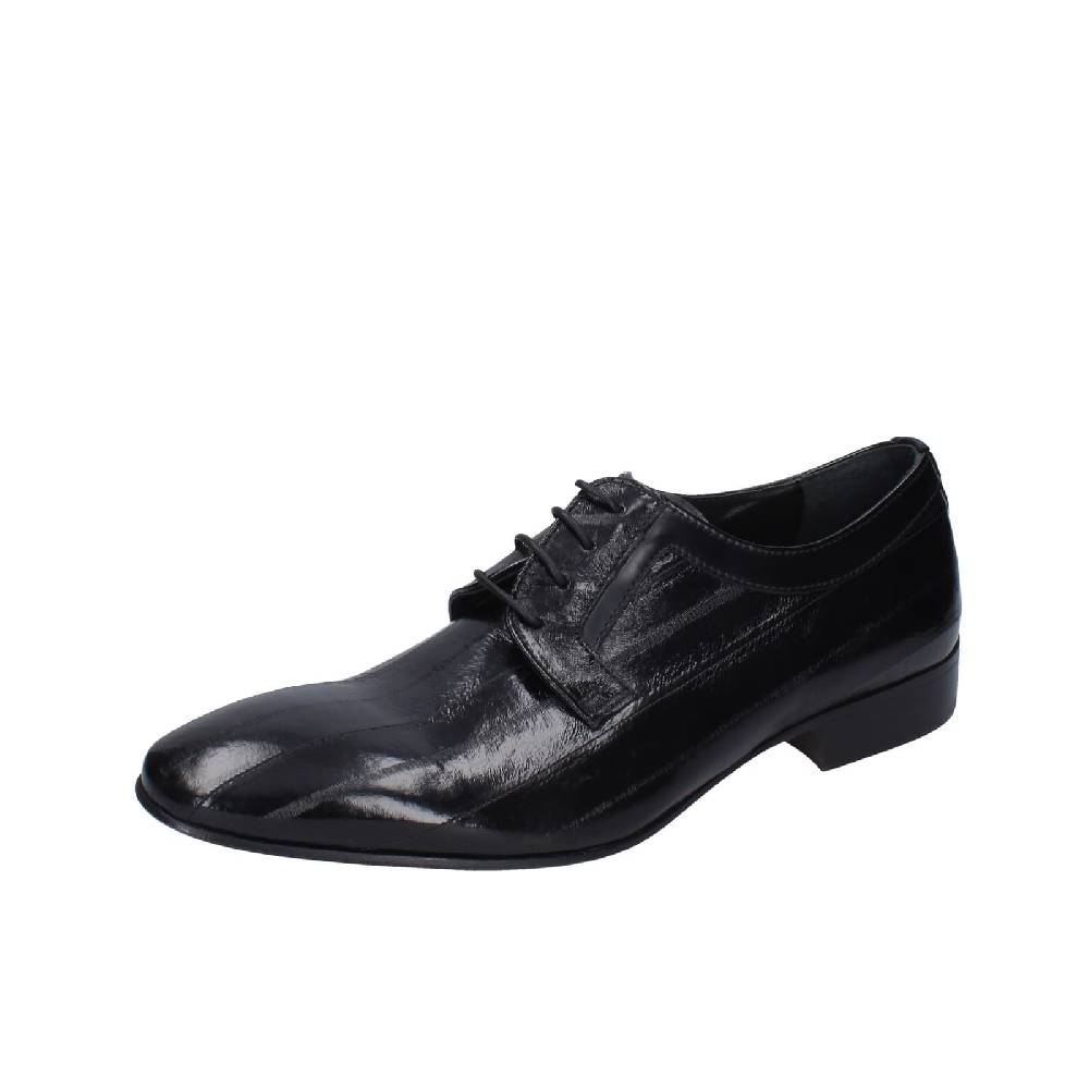 scarpe uomo EVEET classiche nero vernice EZ107