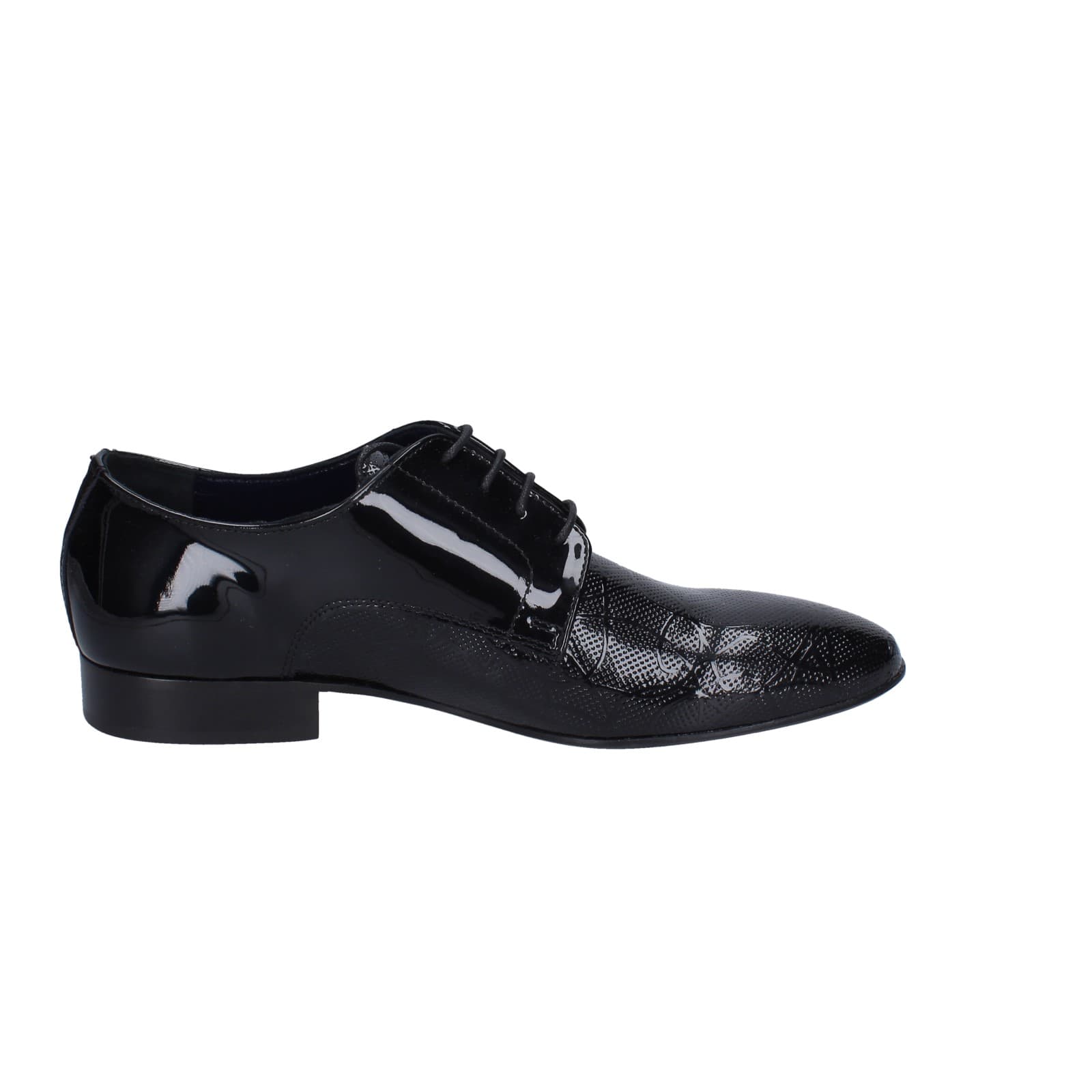 Scarpe Uomo EVEET Classiche Nero Vernice EZ118