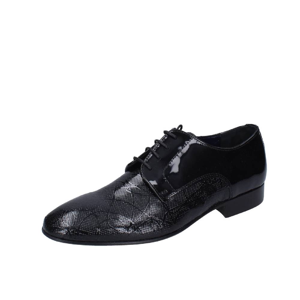 scarpe uomo EVEET classiche nero vernice EZ118