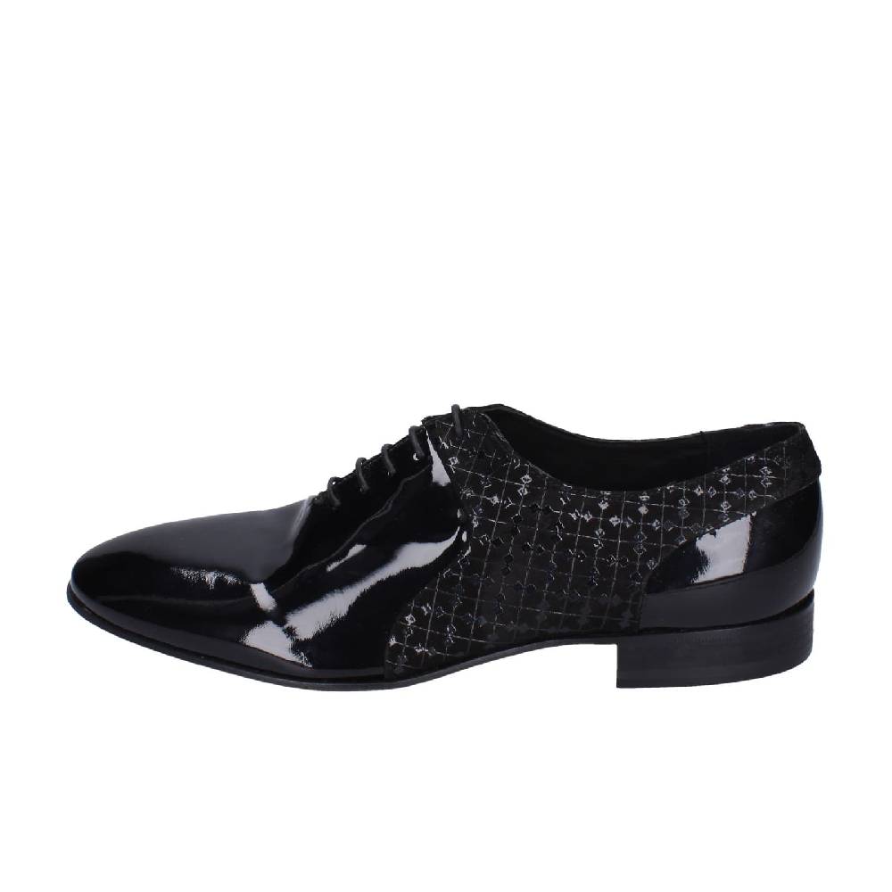 Scarpe Uomo EVEET Classiche Nero Vernice EZ126