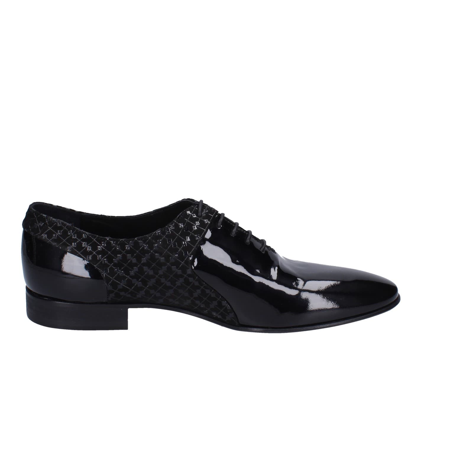 Scarpe Uomo EVEET Classiche Nero Vernice EZ126