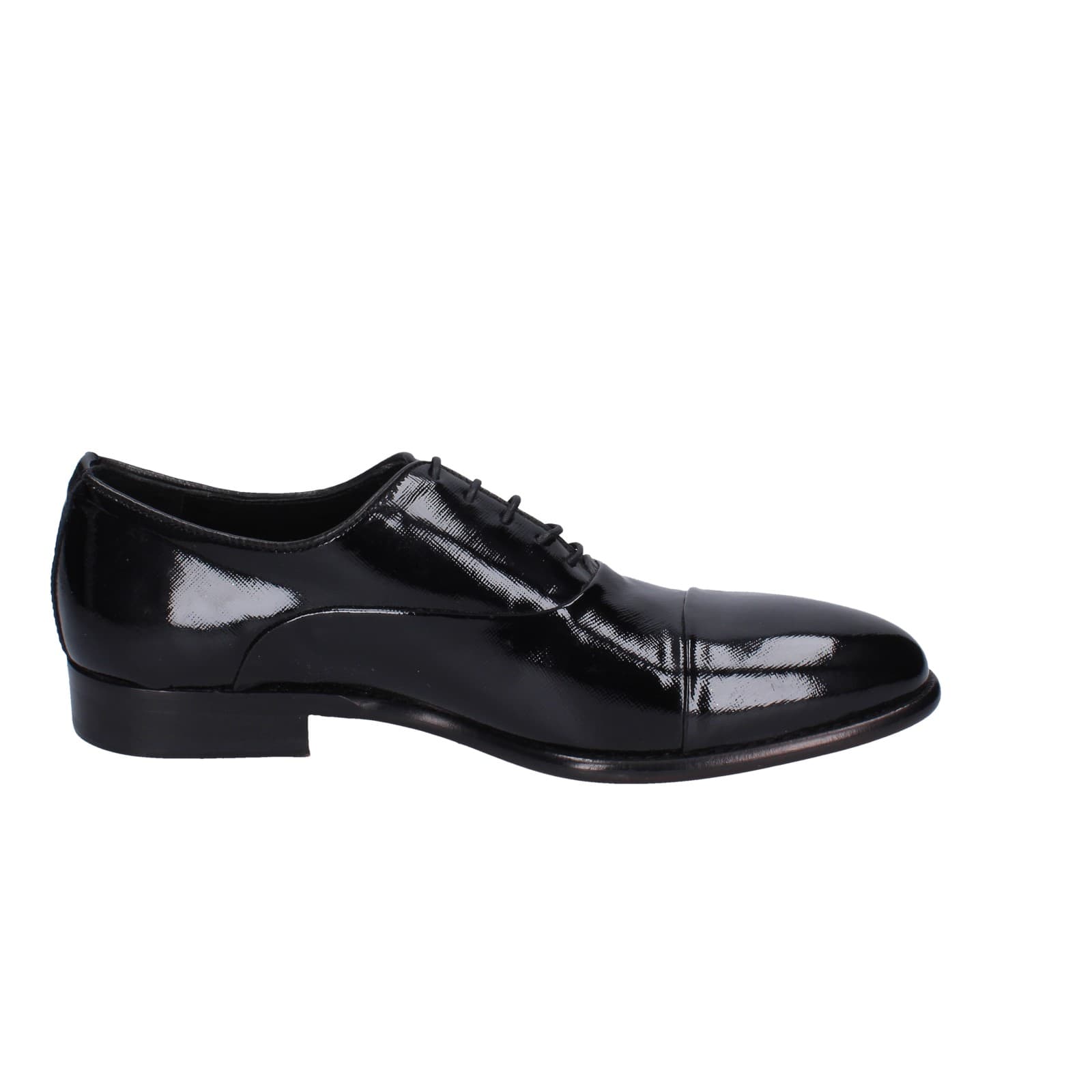 Scarpe Uomo EVEET Classiche Nero Vernice EZ131