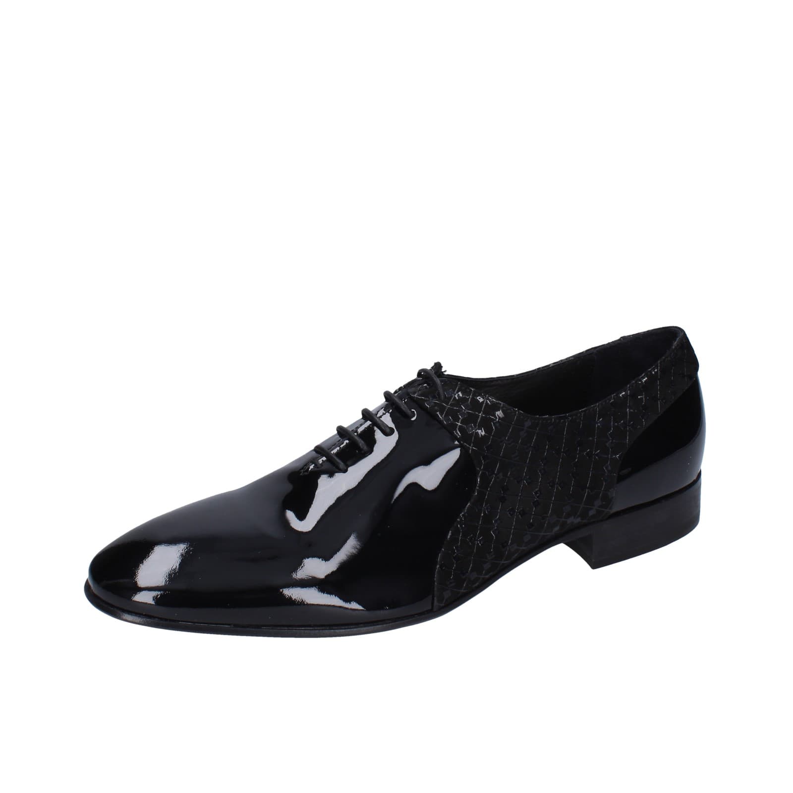 scarpe uomo EVEET classiche nero vernice EZ200