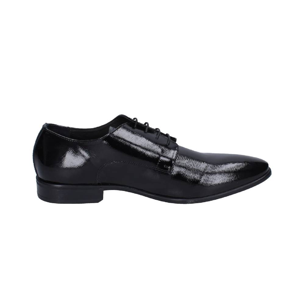 Scarpe Uomo EVEET Classiche Nero Vernice EZ218