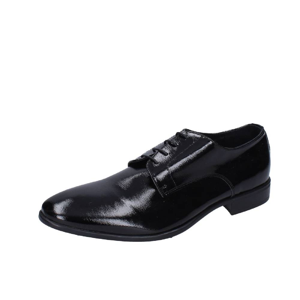 scarpe uomo EVEET classiche nero vernice EZ218