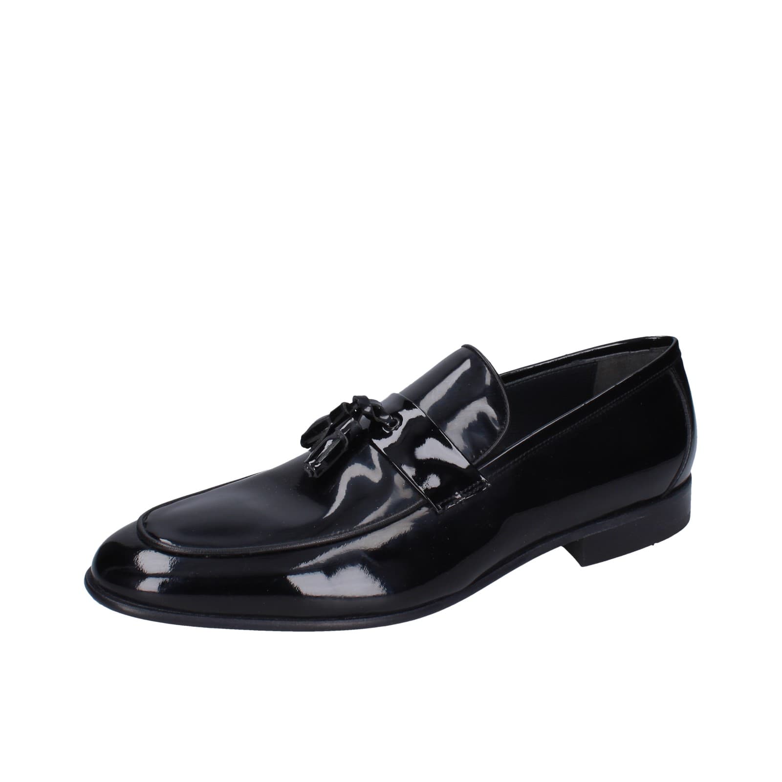 scarpe uomo EVEET mocassini nero vernice EZ91