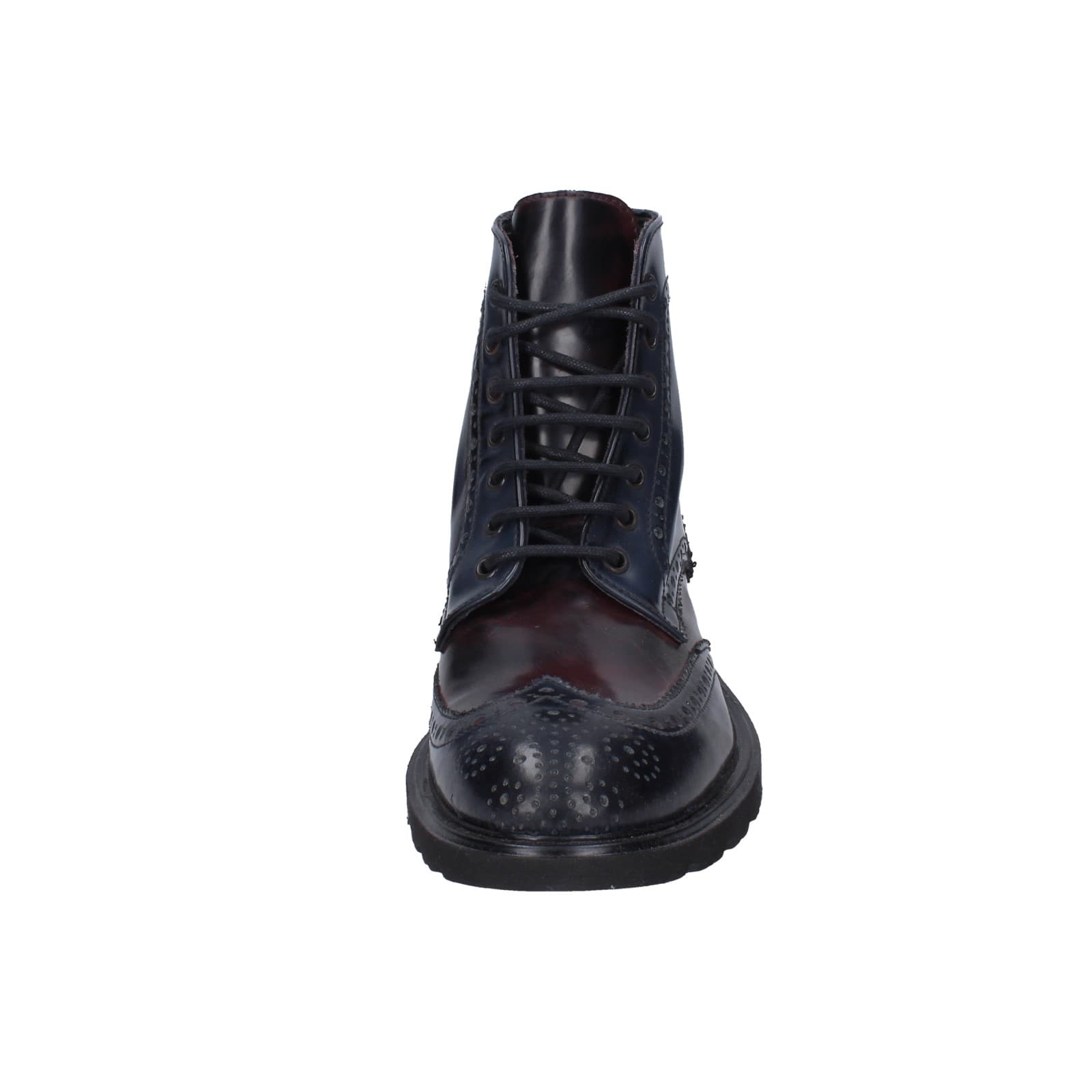 Scarpe Uomo EVEET Stivaletti Blu Pelle Sintetica Bordeaux EZ141