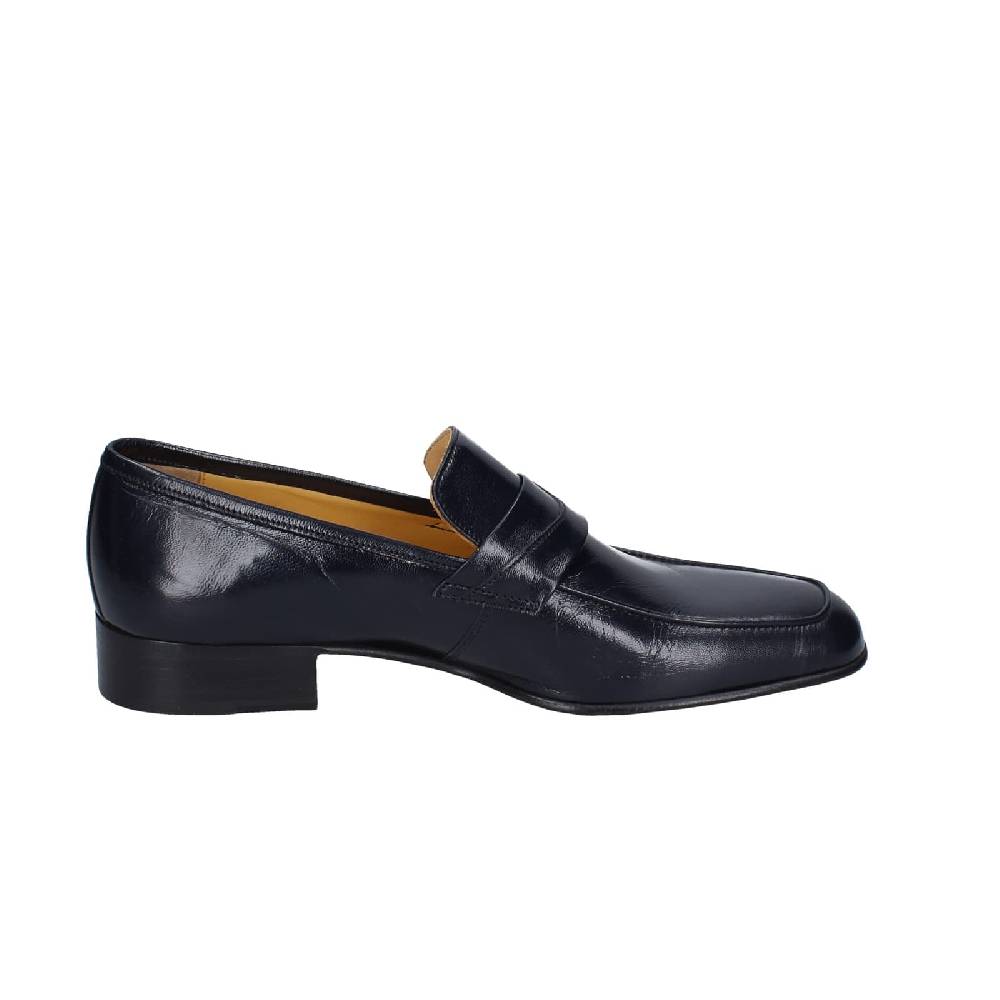 Scarpe Uomo HENRY LOGAN Mocassini Blu Pelle EY168