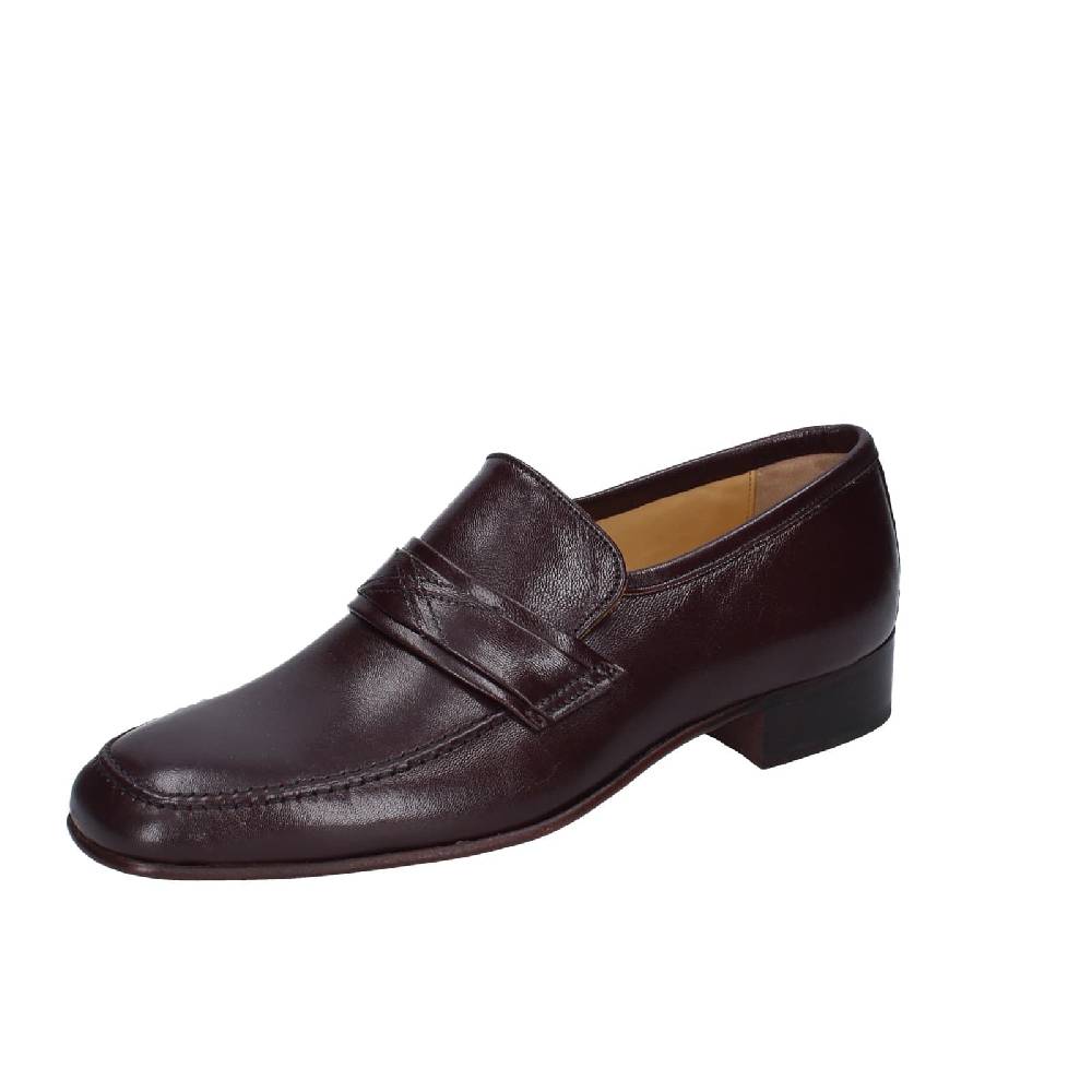 scarpe uomo HENRY LOGAN mocassini marrone pelle EY166