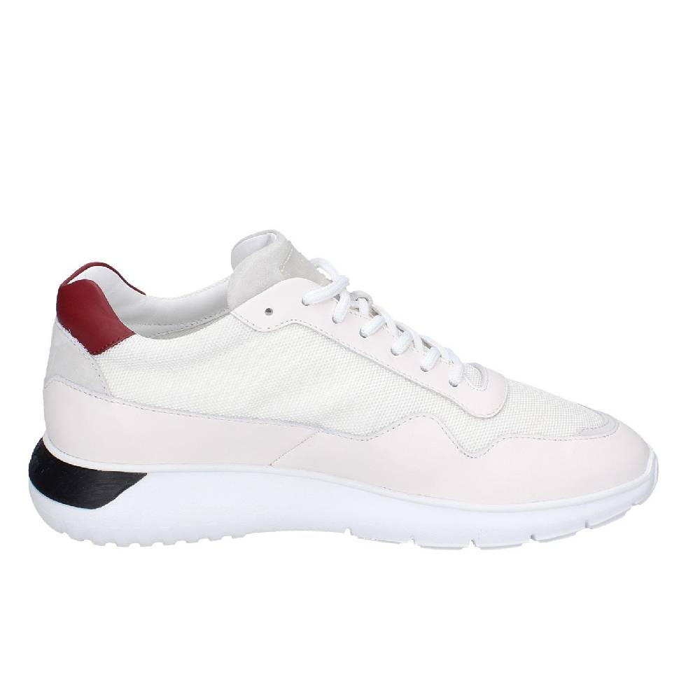 Scarpe Uomo HOGAN Sneakers Bianco Pelle Tessuto EX346