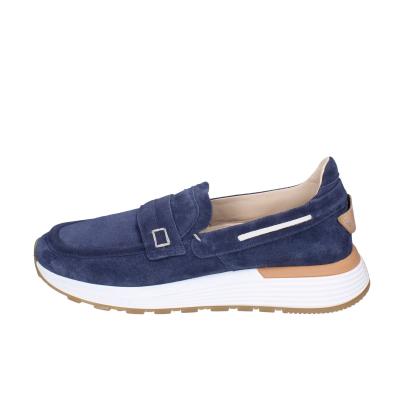 Scarpe Uomo MOMA Mocassini Blu Camoscio 4FS413-CRPG BC818