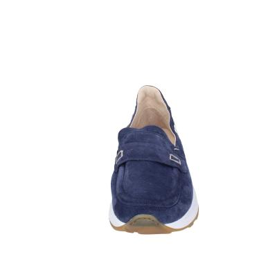 Scarpe Uomo MOMA Mocassini Blu Camoscio 4FS413-CRPG BC818