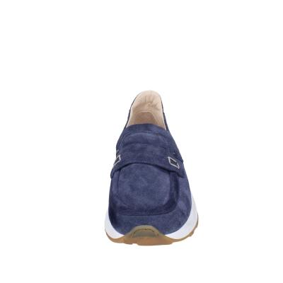 Scarpe Uomo MOMA Mocassini Blu Camoscio 4FS413-CRPG BC773