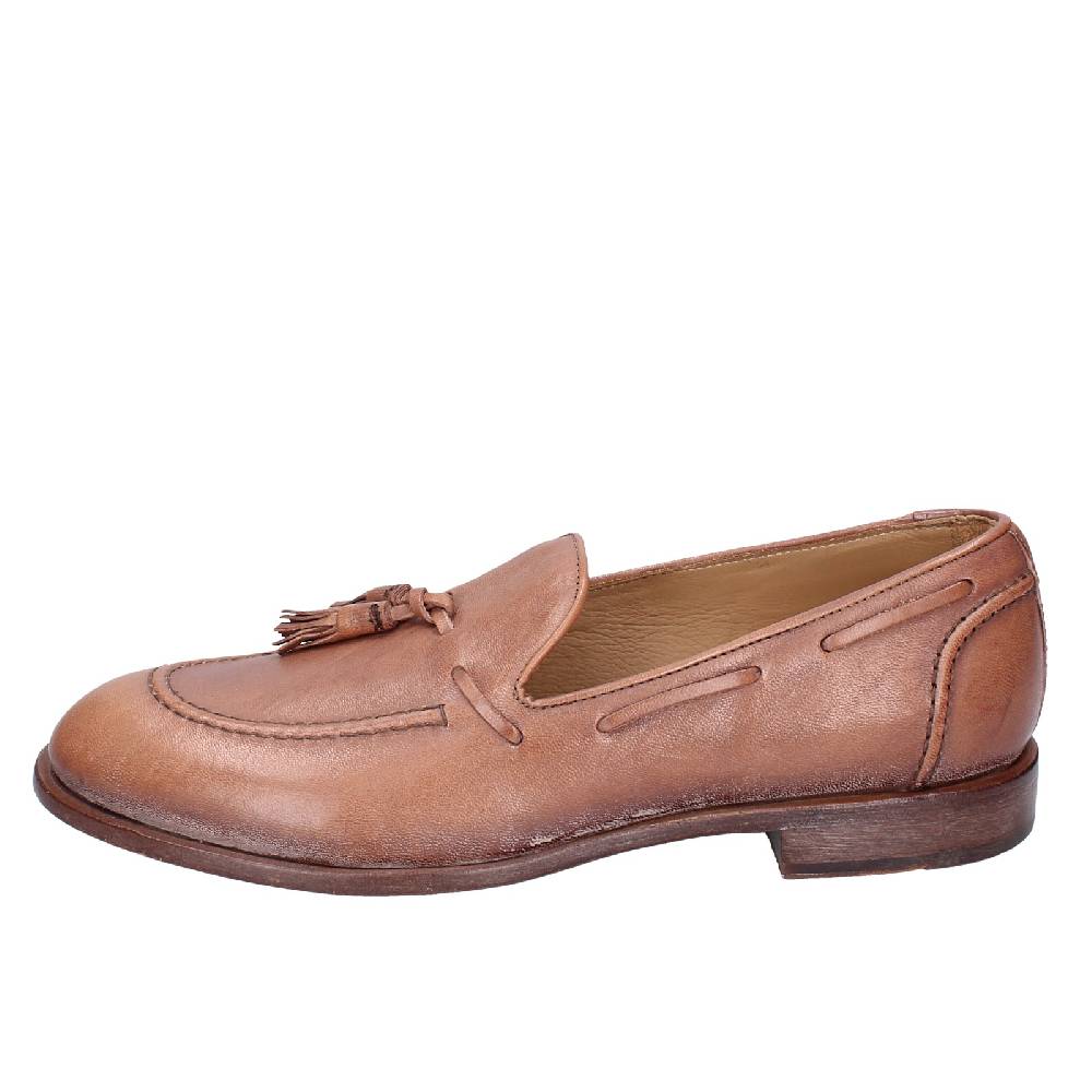 Scarpe Uomo MOMA Mocassini Marrone Pelle 2FS410 VINTAGE EX375