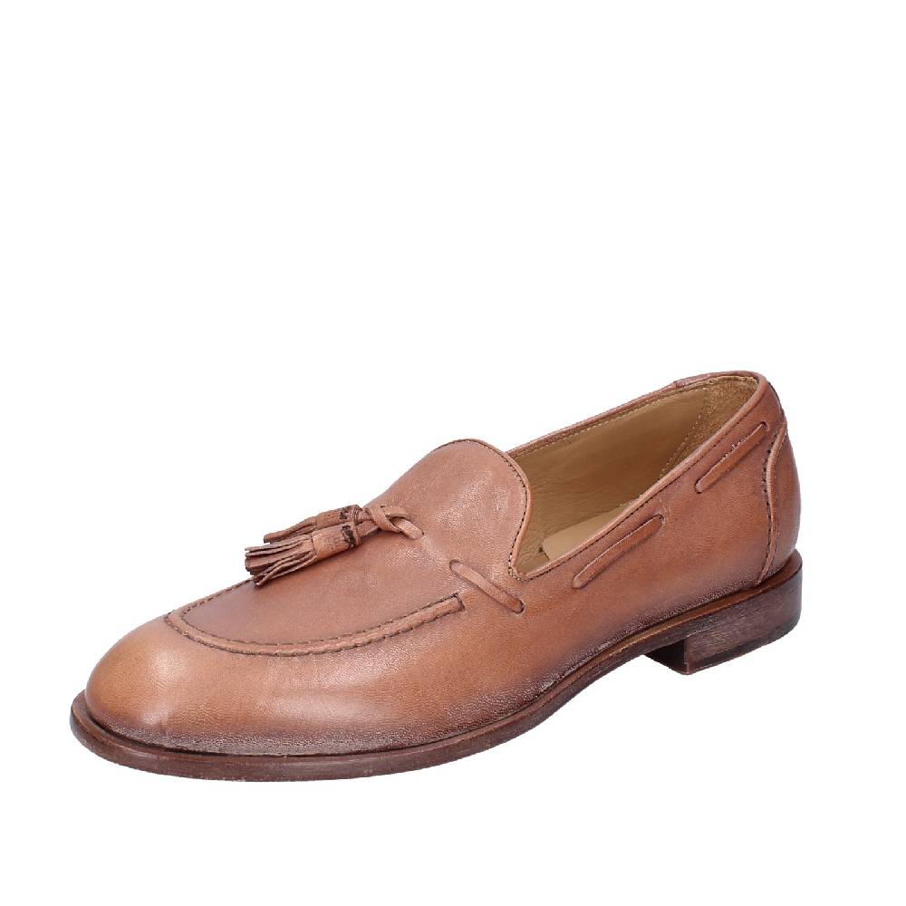 scarpe uomo MOMA mocassini marrone pelle 2FS410 VINTAGE EX375